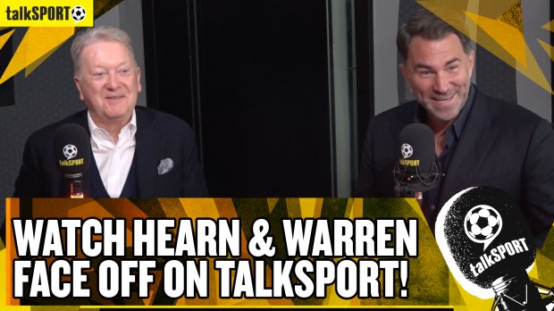 Watch Frank Warren and Eddie Hearn face off for the first time in the talkSPORT studio